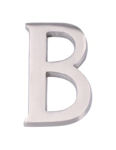 Letra B Níquel Mate 10 cm Fijación Invisible EDM