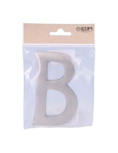 Letra B Níquel Mate 10 cm Fijación Invisible EDM 2