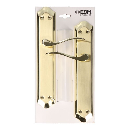 Juego Manillas Acero Aluminio Placa 256 x 47 mm Bioro EDM