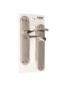 Juego Manillas Acero Aluminio 240 x 45 mm Niquel Satinado EDM 2