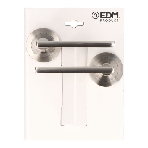 Juego Roseta Aluminio Ø 50 mm Níquel Satinado EDM