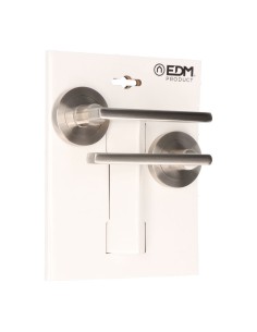 Juego Roseta Aluminio Ø 50 mm Níquel Satinado EDM 2