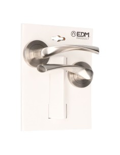 Juego Roseta Aluminio Ø 50 mm Níquel Satinado EDM 2