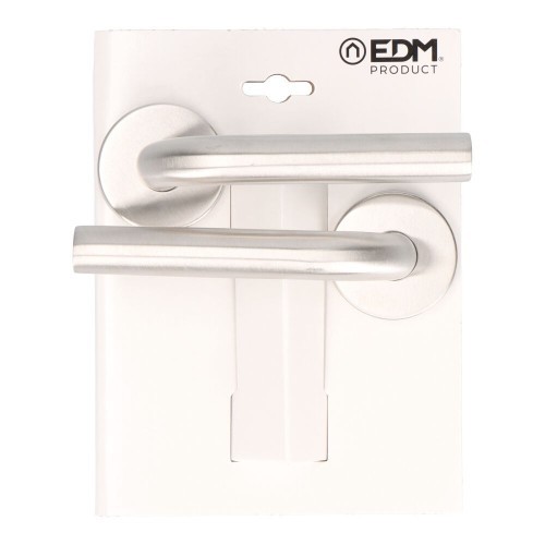 Juego Roseta Acero Inox Ø 53 mm Curva Inox EDM Juego Roseta Acero Inox Ø 53 mm Curva Inox EDM