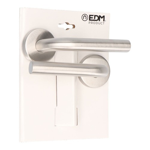 Juego Roseta Acero Inox Ø 53 mm Curva Inox EDM Juego Roseta Acero Inox Ø 53 mm Curva Inox EDM