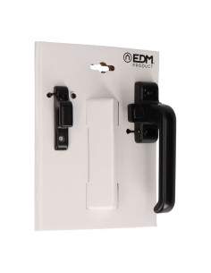 Cierre Presion Aluminio Placa 25 x 70 mm Negro Mano Derecha EDM 2