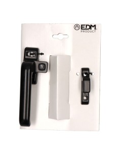 Cierre Presión Aluminio Placa 25 x 70 mm Mano Izquierda Negro EDM