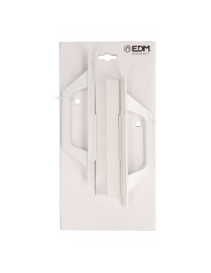 Asa Recta Placa Aluminio 200 x 25 mm Tornillos 174.5 mm Blanco EDM