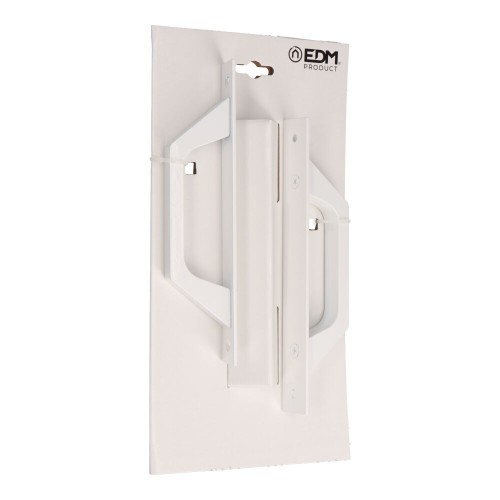 Asa Recta Placa Aluminio 200 x 25 mm Tornillos 174.5 mm Blanco EDM