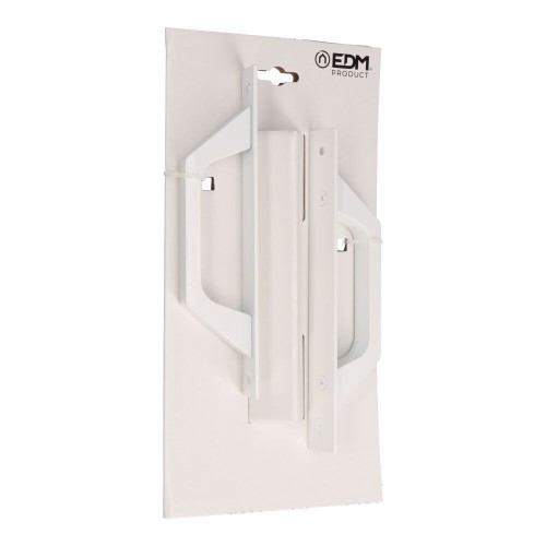 Asa Recta Placa Aluminio 200 x 25 mm Tornillos 174.5 mm Blanco EDM