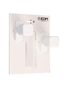 Juego Pomo Recuperable Aluminio 37 x 83 x 69 mm Blanco EDM 2