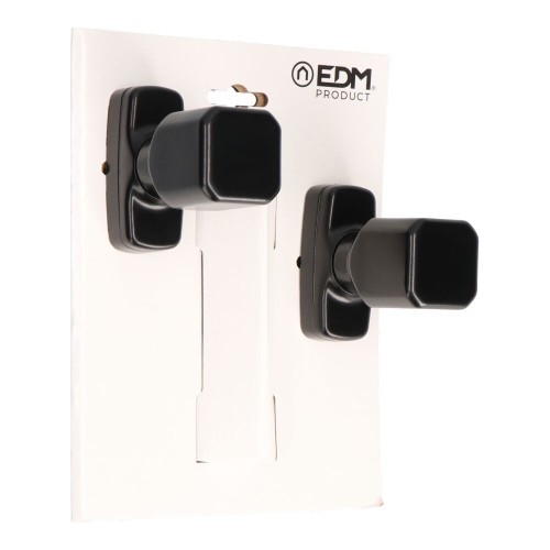 Juego Pomo Recuperable Aluminio 37 x 83 x 69 mm Negro EDM