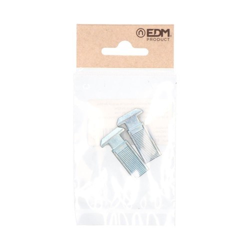 Cerradero Lengüeta Zamak 36 x 20 mm Zincado 2 Ud EDM