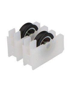 Rodamiento Nylon 37 x 25 mm Diámetro 20 mm Blanco 2 Ud EDM