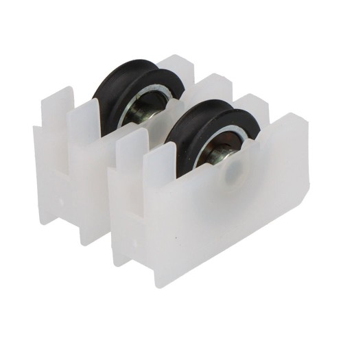 Rodamiento Nylon 37 x 25 mm Diámetro 20 mm Blanco 2 Ud EDM