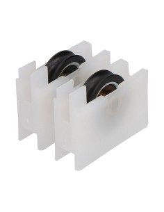 Rodamiento Nylon 40 x 33.5 mm Rueda 20 mm Blanco 2 Ud EDM