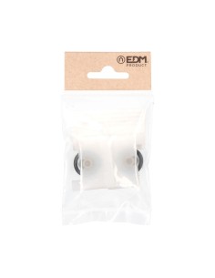 Rodamiento Nylon 40 x 33.5 mm Rueda 20 mm Blanco 2 Ud EDM 2