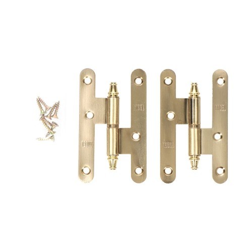 Pernio Acero 100 x 58 mm Espesor 2 mm Derecho Latón Satinado EDM