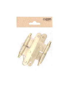 Pernio Acero Remate Canto Redondo Izquierda 100 x 58 mm EDM 2