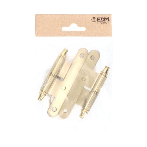 Pernio Acero Remate Canto Redondo Izquierda 100 x 58 mm EDM