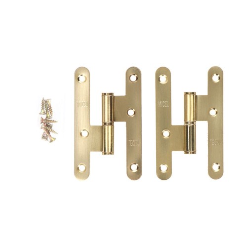 Pernio Acero Sin Remate Canto Redondo 100 x 58 mm Izquierda EDM