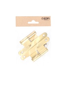 Pernio Acero Sin Remate Canto Redondo 100 x 58 mm Izquierda EDM 2