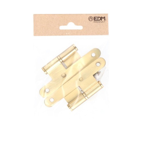 Pernio Acero Sin Remate Canto Redondo 100 x 58 mm Izquierda EDM