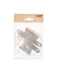 Pernio Acero Sin Remate Mano Derecha 100 x 58 mm Níquel Satinado EDM 2