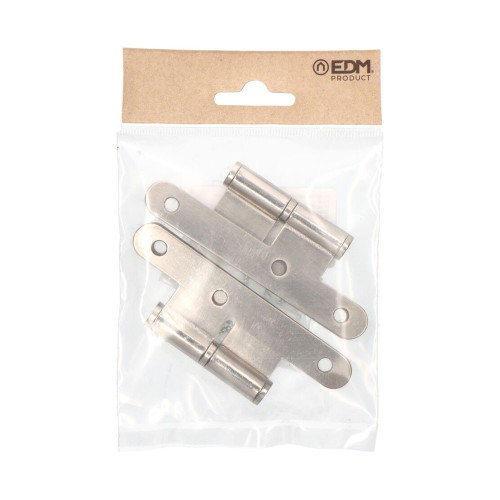 Pernio Acero Sin Remate Mano Derecha 100 x 58 mm Níquel Satinado EDM