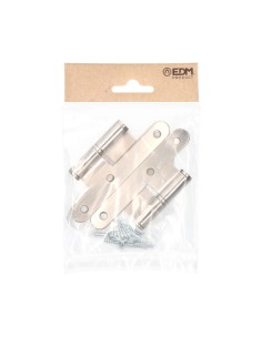 Pernio Acero 100 x 58 mm Izquierda Níquel Satinado EDM 2