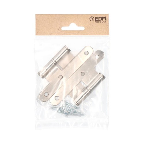 Pernio Acero 100 x 58 mm Izquierda Níquel Satinado EDM