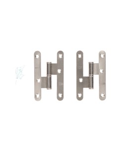 Pernio Acero Inoxidable 100 x 58 mm Mano Izquierda Inox EDM