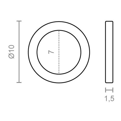 Ovalillo Latón Interior 8 mm Exterior 12 mm 1.5 mm 10 Ud EDM Ovalillo Latón Interior 8 mm Exterior 12 mm 1.5 mm 10 Ud EDM
