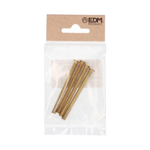 Tornillo Cilindro Acero M 5 x 65 mm Latonado EDM