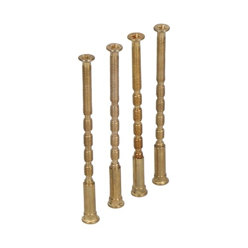Tornillo Pasante Multicorte M 4 x 75 mm Antirrobo Latonado EDM