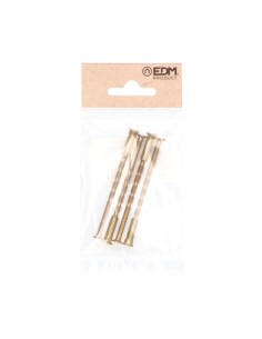 Tornillo Pasante Multicorte M 4 x 75 mm Antirrobo Latonado EDM 2