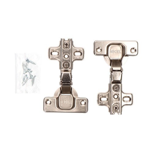 Bisagra Cazoleta Acodada Acero Ø 35 mm Zincado Tornillos EDM