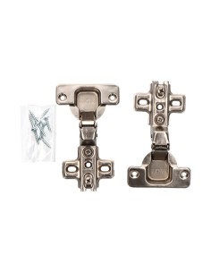 Bisagra Super Acodada Acero Ø 35 mm Zincado Tornillos BC02 EDM