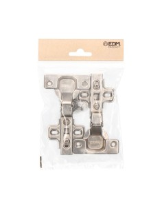Bisagra Cazoleta Latón Ø 35 mm Clip Acodada Zincado EDM 2