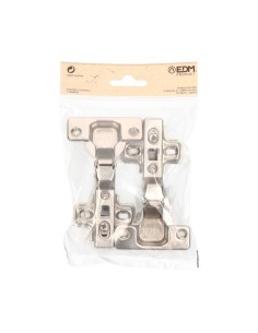 Bisagra Cazoleta 35 mm Clip Super Acodada Zincado EDM 2