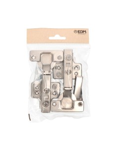 Bisagra Cazoleta Recta Acero Ø 35 mm Soft-Close Zincado EDM 2