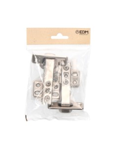 Bisagra Cazoleta Acero Ø 35 mm 30° Zincado Blíster Tornillos EDM 2