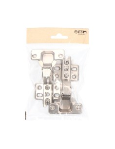 Bisagra Cazoleta Acero 35 mm 45° Zincado Tornillos EDM 2