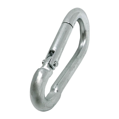 Mosquetón Bombero Acero Galvanizado 5 x 50 mm Sin Seguro 2 Ud EDM