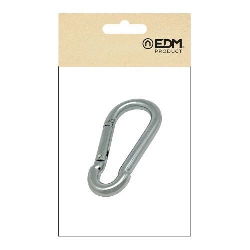 Mosquetón Acero Galvanizado 8 x 80 mm Sin Seguro EDM