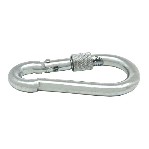 Mosquetón Bombero Acero Galvanizado 8 x 80 mm Con Seguro EDM