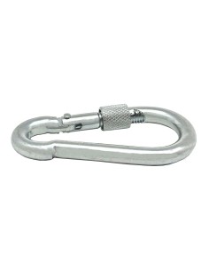 Mosquetón Bombero Acero Galvanizado 9 x 90 mm Con Seguro EDM