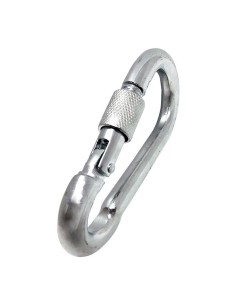 Mosquetón Bombero Acero Galvanizado 9 x 90 mm Con Seguro EDM 2