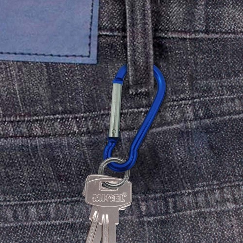 Mosquetón Aluminio 10 x 100 mm Colores Surtidos EDM