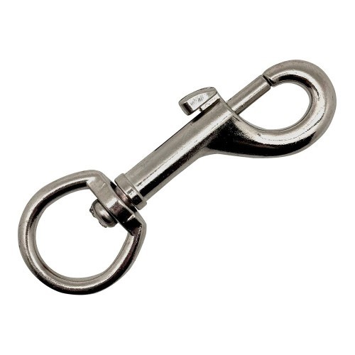 Mosquetón Llavero Anilla Acero Niquelado 80 mm EDM